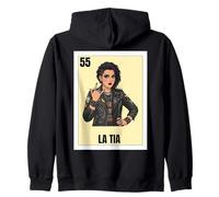 Funny Mexican Design for Aunt - La Tia Rockera Sweat à Capuche