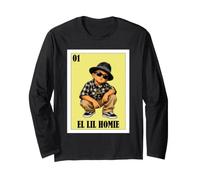 Funny Mexican Design for Chicanos - El Lil Homie Manche Longue