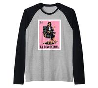 Funny Mexican Design for Single Women - La Divorciada Manche Raglan