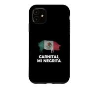 Funny Mexican Food Carnitas Mi Negrita Taco Lover Coque pour iPhone 11