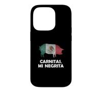 Funny Mexican Food Carnitas Mi Negrita Taco Lover Coque pour iPhone 14 Pro