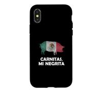 Funny Mexican Food Carnitas Mi Negrita Taco Lover Coque pour iPhone X/XS