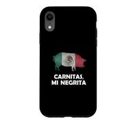 Funny Mexican Food Carnitas Mi Negrita Taco Lover Coque pour iPhone XR