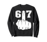 Funny Middle Finger FUCAWF Six Seven 6 7 Meme Sweatshirt