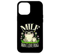 Funny Milf Man I Love Frogs Mignon Rétro Vieilli Boho Coque pour iPhone 12 Pro Max