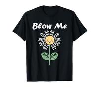 Funny minimalist dandelions flowers simple blow me dandelion T-Shirt