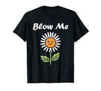 Funny minimalist dandelions flowers simple blow me dandelion T-Shirt