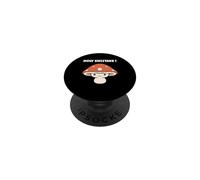 Funny Minimalist Mushroom Simple Holy Shiitake PopSockets PopGrip Adhésif