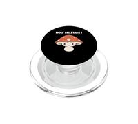 Funny Minimalist Mushroom Simple Holy Shiitake PopSockets PopGrip pour MagSafe