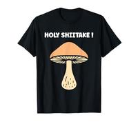 Funny Minimalist Mushroom Simple Holy Shiitake T-Shirt