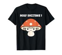 Funny Minimalist Mushroom Simple Holy Shiitake T-Shirt