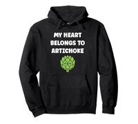 Funny minimalist vegetable quote my heart artichoke Sweat à Capuche