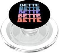 Funny Modern Repeated Text Design Bette PopSockets PopGrip pour MagSafe