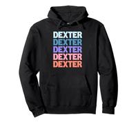 Funny Modern Repeated Text Design Dexter Sweat à Capuche