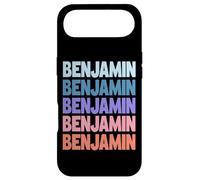 Funny Modern Repeated Text Design First Name Benjamin Coque pour iPhone Air