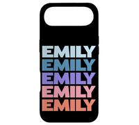 Funny Modern Repeated Text Design First Name Emily Coque pour iPhone Air
