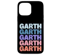 Funny Modern Repeated Text Design First Name Garth Coque pour iPhone 13 Pro Max