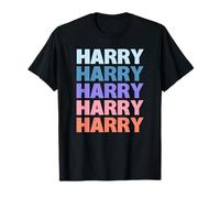Funny Modern Repeated Text Design First Name Harry T-Shirt
