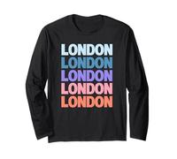 Funny Modern Repeated Text Design London England Manche Longue