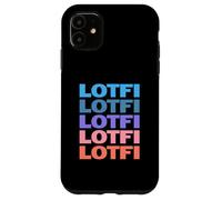 Funny Modern Repeated Text Design Lotfi Coque pour iPhone 11