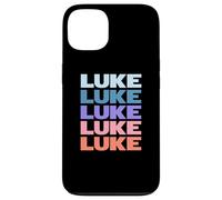 Funny Modern Repeated Text Design Luke Coque pour iPhone 13