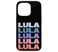 Funny Modern Repeated Text Design Lula Coque pour iPhone 13 Pro