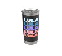 Funny Modern Repeated Text Design Lula Gobelet isotherme en acier inoxydable double paroi