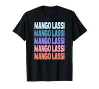 Funny Modern Repeated Text Design Mango Lassi T-Shirt