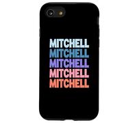 Funny Modern Repeated Text Design Mitchell Coque pour iPhone SE (2020) / 7/8