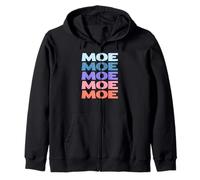 Funny Modern Repeated Text Design Moe Sweat à Capuche