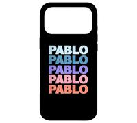 Funny Modern Repeated Text Design Pablo Coque pour iPhone 17 Pro Max