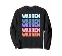 Funny Modern Repeated Text Design Warren Sweatshirt