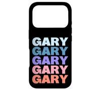 Funny Modern Repetitive Text Design First Name Gary Coque pour iPhone 17 Pro
