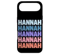 Funny Modern Repetitive Text Design First Name Hannah Coque pour iPhone Air