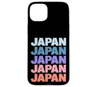 Funny Modern Repetitive Text Design Japan Japanese Coque pour iPhone 15 Plus