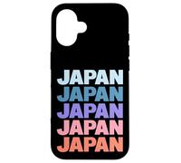 Funny Modern Repetitive Text Design Japan Japanese Coque pour iPhone 16
