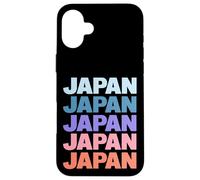 Funny Modern Repetitive Text Design Japan Japanese Coque pour iPhone 16 Plus