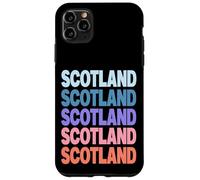 Funny Modern Repetitive Text Design Scotland Edinburgh Coque pour iPhone 11 Pro Max