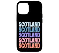Funny Modern Repetitive Text Design Scotland Edinburgh Coque pour iPhone 12/12 Pro