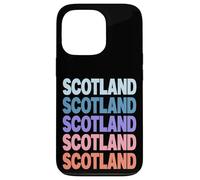 Funny Modern Repetitive Text Design Scotland Edinburgh Coque pour iPhone 13 Pro