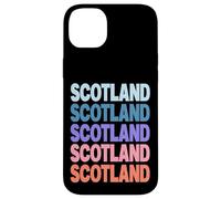 Funny Modern Repetitive Text Design Scotland Edinburgh Coque pour iPhone 14 Plus