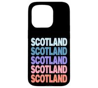 Funny Modern Repetitive Text Design Scotland Edinburgh Coque pour iPhone 15 Pro