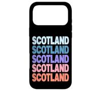 Funny Modern Repetitive Text Design Scotland Edinburgh Coque pour iPhone 17 Pro Max