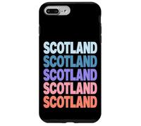 Funny Modern Repetitive Text Design Scotland Edinburgh Coque pour iPhone 7 Plus/8 Plus