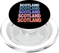 Funny Modern Repetitive Text Design Scotland Edinburgh PopSockets PopGrip pour MagSafe