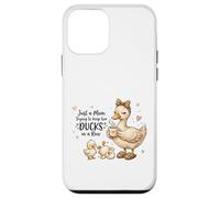 Funny Mom Just a Mom Trying to Keep Her Ducks Humor Coque pour iPhone 12 Mini