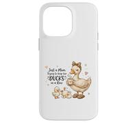 Funny Mom Just a Mom Trying to Keep Her Ducks Humor Coque pour iPhone 14 Pro Max
