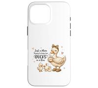 Funny Mom Just a Mom Trying to Keep Her Ducks Humor Coque pour iPhone 16 Pro Max
