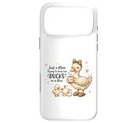Funny Mom Just a Mom Trying to Keep Her Ducks Humor Coque pour iPhone 17 Pro Max