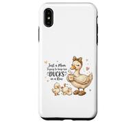 Funny Mom Just a Mom Trying to Keep Her Ducks Humor Coque pour iPhone XS Max